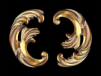 Classic carved 117 3D model