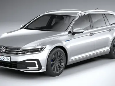 Volkswagen Passat Variant GTE 2020 3D model