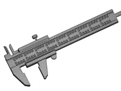 Classic Vernier Caliper Toy 3D print model
