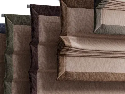 Roman curtains lenin set 003 Low-poly 3D model