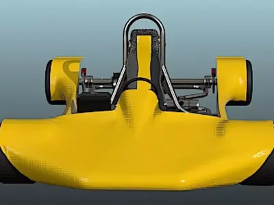 Harley Davidson Go-Kart - High Poly 3D model