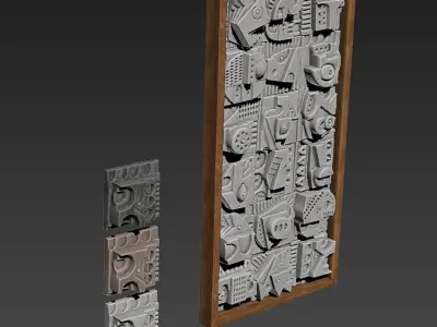 Stone decor n123 3D model