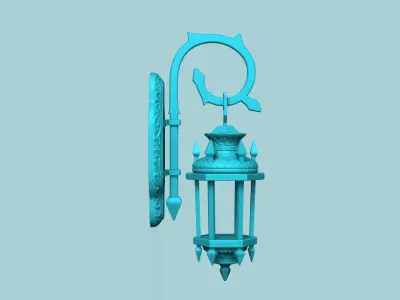 Antique Wall Light - House Halloween Decorative  3D print model
