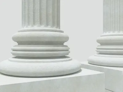 Columns pillars of justice Free 3D model