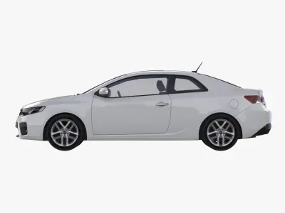 2010 Kia - Forte Koup SX Low-poly 3D model