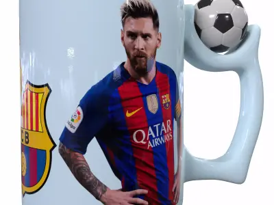 Football cup 3D model