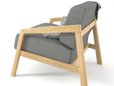 Single sofa single chair 3D model 3D model