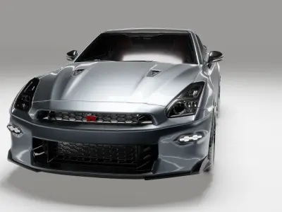 Nissan GT-R Low-poly 3D model