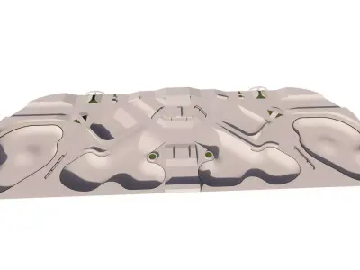 Skatepark-Skate Park PACK 3D model