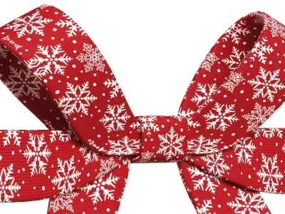 Christmas Bow Ribbon 54 Low-poly 3D model