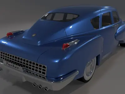 Tucker Torpedo High Poly 3D model