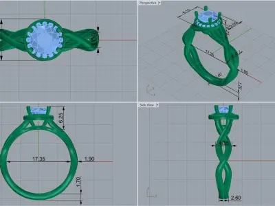 ring code  494 3D print model