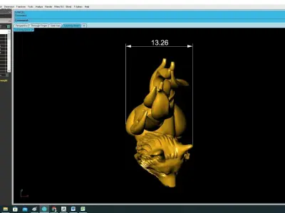 Luxury Fox Figurine 3D Model for Jewelry and Decoration 3701  3D print model