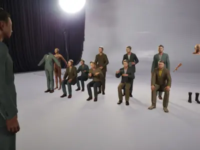 Modular Character - Asian Smart Casual Man - MY2 Low-poly 3D model