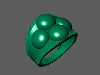 Plain Ring Women Ready STL 3DM Models Womens Rings 3D models 3D print model 69
