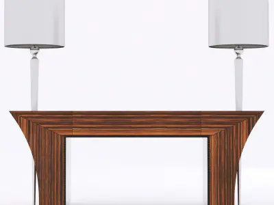 Francesco Molon N503 console ELECTRA BIS with lamps 3D model