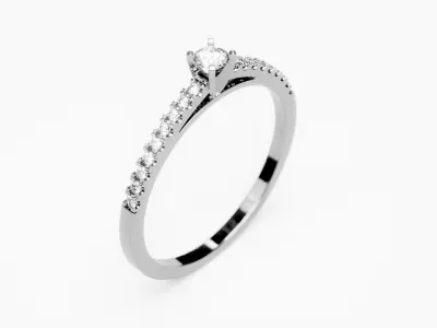 Engagement Ring 11 3D print model