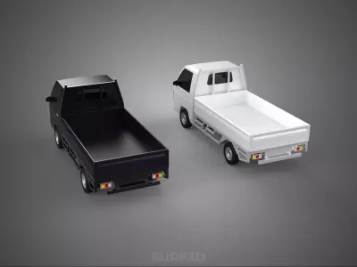 PICKUP FLAT DECK PICK UP COLT DELICA L300 CAR TRUCK CARRY DIESEL 3D model