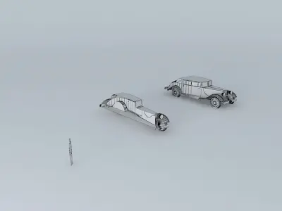 20s car Free 3D model