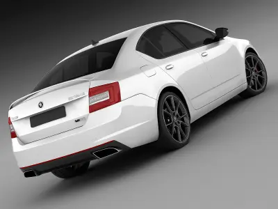 Skoda Octavia RS sedan 2014 3D model