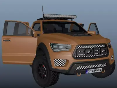 Ranger Raptor Low-poly 3D model