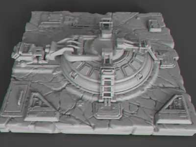 Missile silo 3D print model