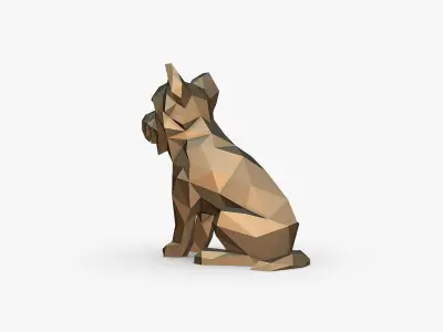 Yorkshire Terrier figure 3D print model