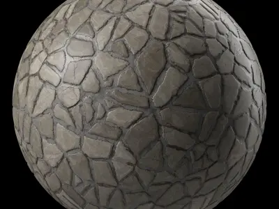 Stone Wall Materials 77- Decorative Brush Rock - Pbr 4k Seamless Texture