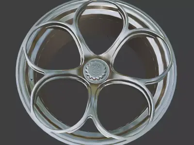 Alfa Romeo Giulia GTAm GTA OEM Wheels Rims 3D Print Ready 3D print model
