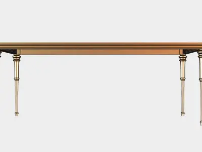 Carved dinner table for cnc 16 3D model