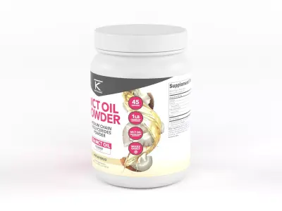 MCT Oil Powder 3D model