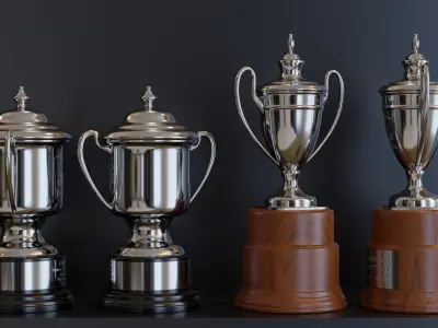 Racing Trophy - 24hrs of Daytona Low-poly 3D model