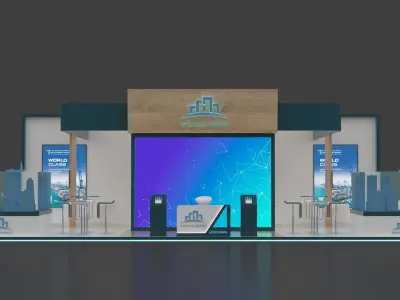 Exhibition booth 3D model