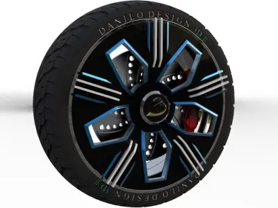 My 3D wheel 3D model