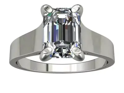 Engagement Ring  STL File Format ready For 3D Printing - CC77 3D print model