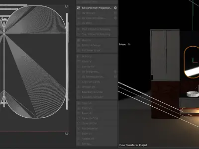 Modern Harmony - Dual Vanity Bath Set for cinema 4d Free low-poly 3D model