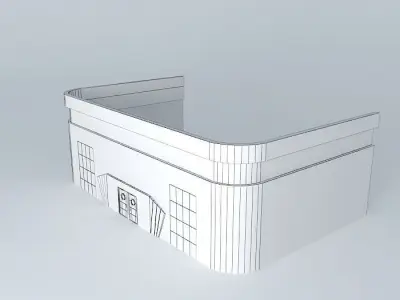 sdfg reception desk Free 3D model