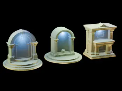 Memorial Altars Asset Pack  3D print model