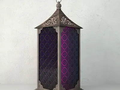 Standing Metal Lanterns 3D model
