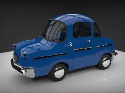 Cartoon Car Low-poly 3D model