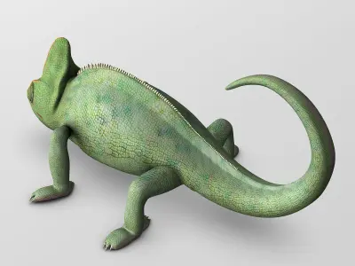 Chameleon - Green 3D model