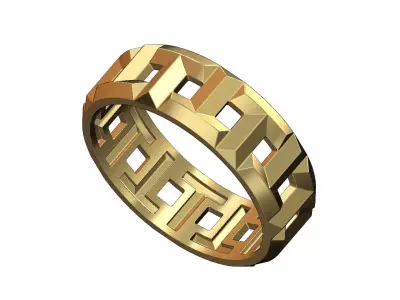 T wedding band replica 3D print model
