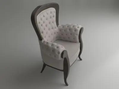 Classic premium chair 3D model