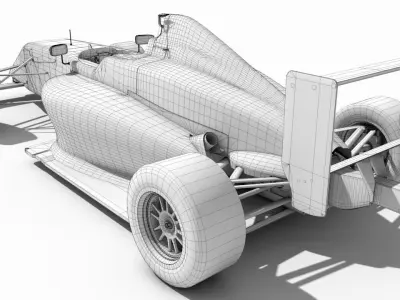 Tatuus T014 - Formula 4 - abarth Low-poly 3D model