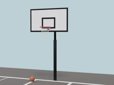 Basketball Court 3D model purchase