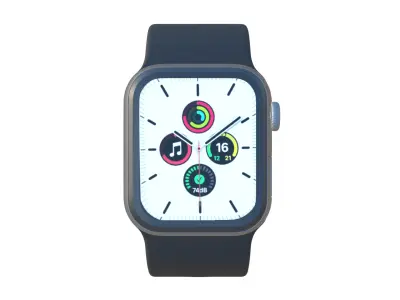 Apple Watch SE - Midnight Sport Band 3ds Max 3D model