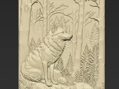 Wolf A44 3D print model