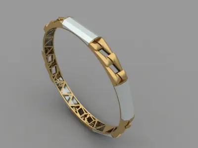 Bangle cartier-02 3D print model