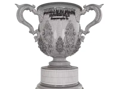 League Cup Trophy 3D model