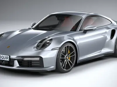 Porsche 911 Turbo S 2021 3D model buy